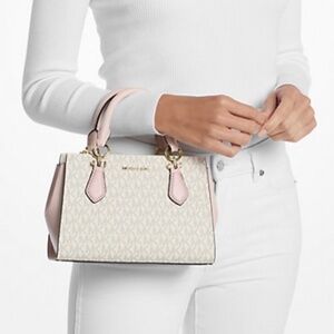 Michael Kors Marilyn Small Signature Logo Messenger Bag